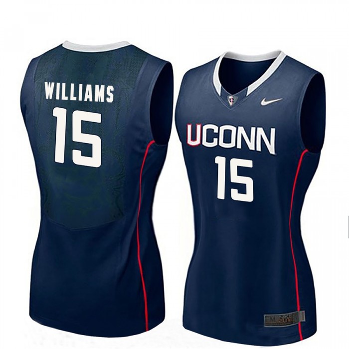 Women Gabby Williams UConn Huskies Navy NCAA Basketball Player Name And Number Jersey
