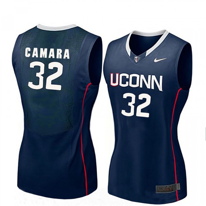 Women Batouly Camara UConn Huskies Navy NCAA Basketball Player Name And Number Jersey