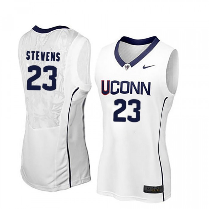 Women Azura Stevens UConn Huskies White NCAA Basketball Player Name And Number Jersey