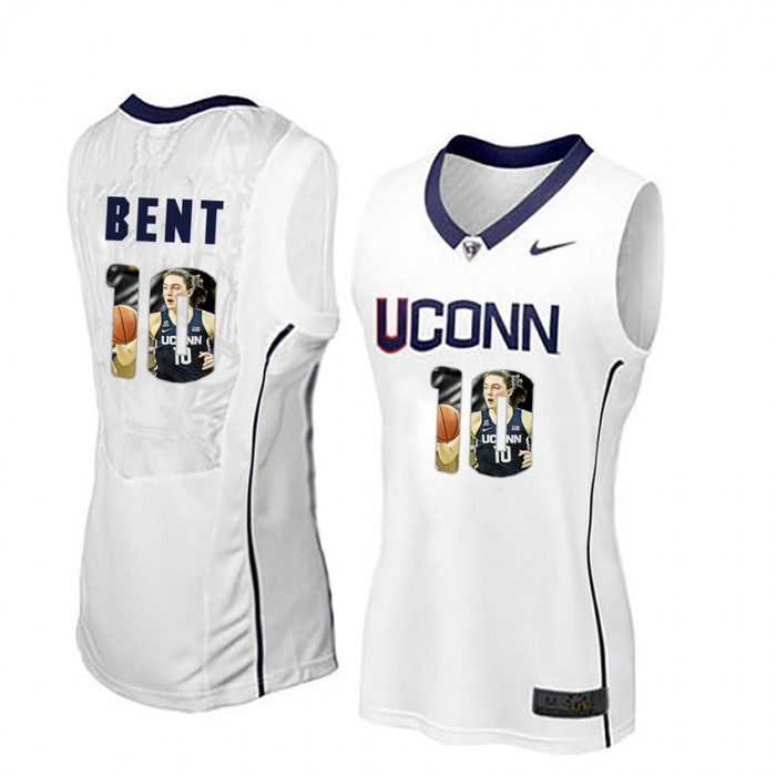 Women Uconn Huskies Basketball White College Molly Bent Jersey