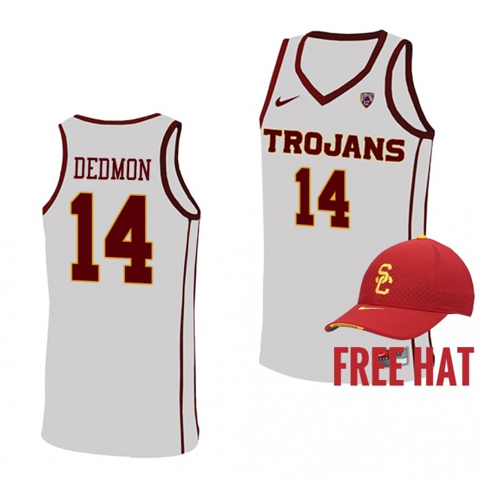 Dewayne Dedmon Jersey USC Trojans College Basketball Free Hat Jersey-White