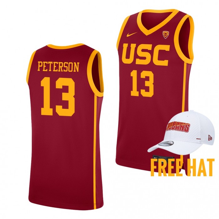 USC Trojans Drew Peterson Cardinal College Basketball Jersey Free Hat