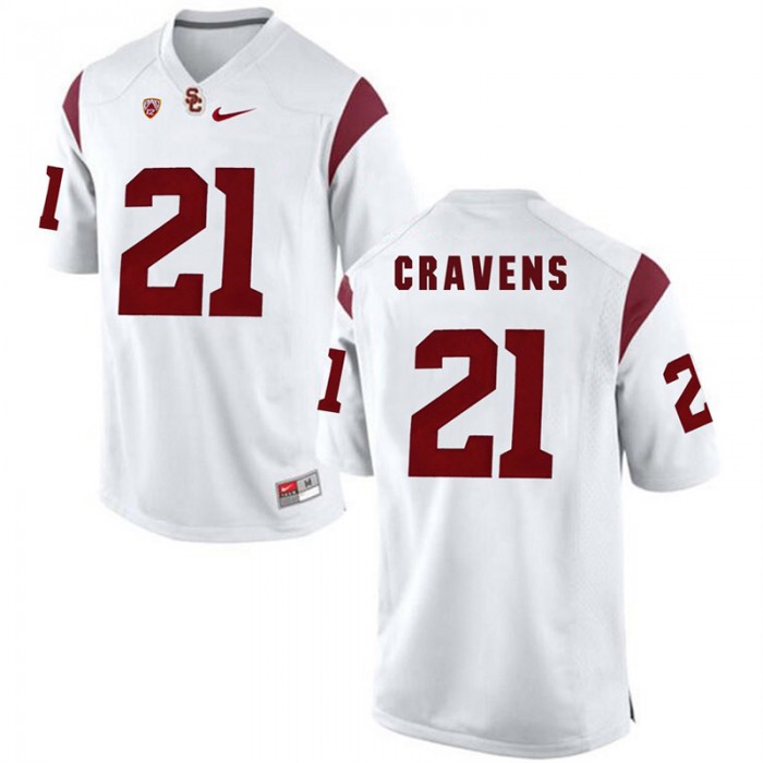Male USC Trojans Su'a Cravens White 2017 NCAA Football Pac-12 Game NFL Player Jersey