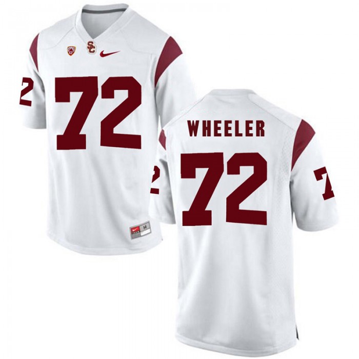 Male USC Trojans Chad Wheeler White 2017 NCAA Football Pac-12 Game NFL Player Jersey