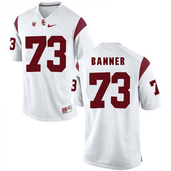 Male USC Trojans Zach Banner White 2017 NCAA Football Pac-12 Game NFL Player Jersey