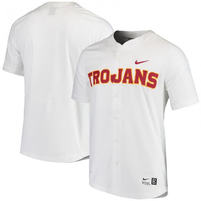 Male USC Trojans White NCAA 2017 All Mid-Season Premier Baseball Jersey