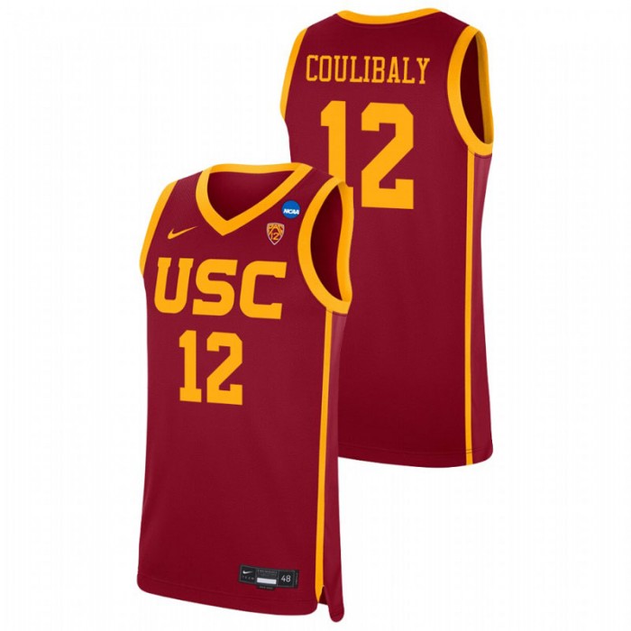 USC Trojans Boubacar Coulibaly College Basketball Replica Jersey Red For Men