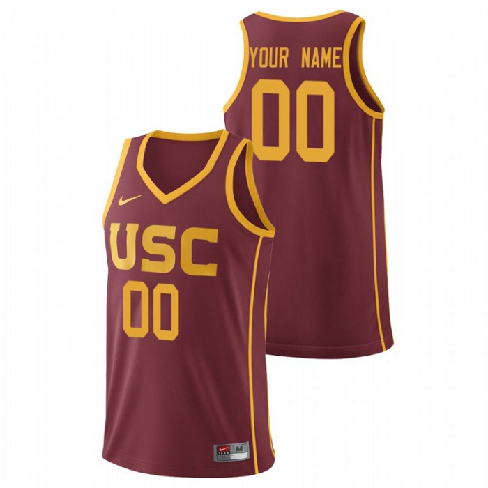 USC Trojans College Basketball Cardinal Custom Replica Jersey For Men