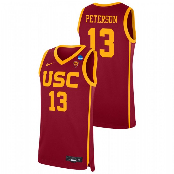 USC Trojans Drew Peterson College Basketball Replica Jersey Red For Men