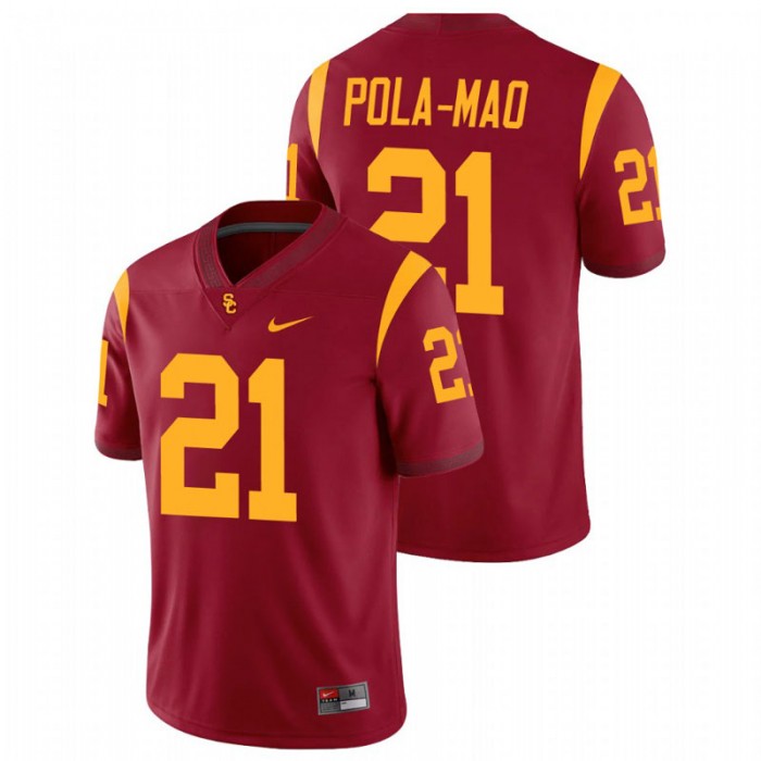 Isaiah Pola-Mao USC Trojans College Football Cardinal Alumni Player Game Jersey