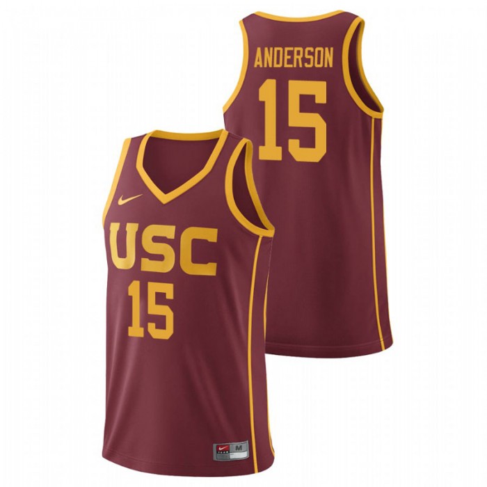 USC Trojans College Basketball Cardinal McKay Anderson Replica Jersey For Men