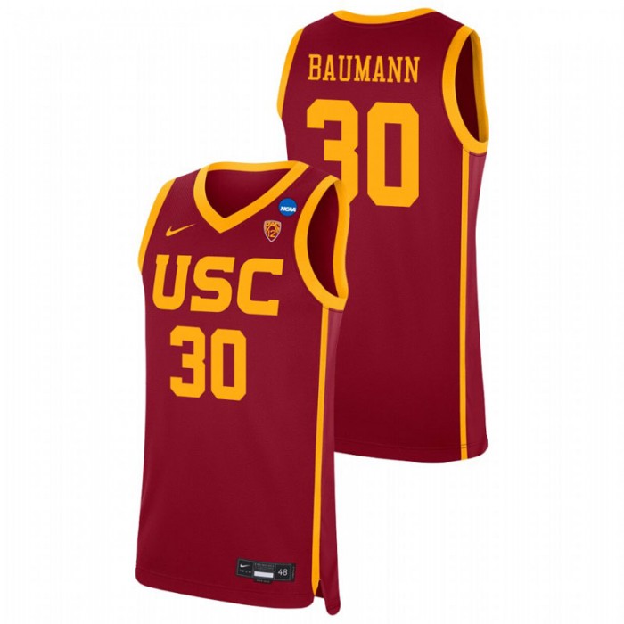 USC Trojans Noah Baumann College Basketball Replica Jersey Red For Men