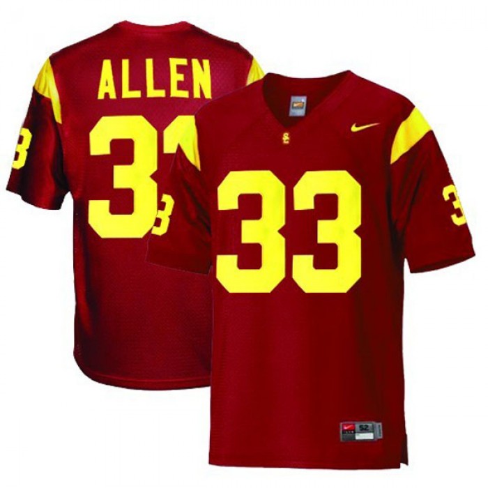 USC Trojans #33 Marcus Allen Red Football Youth Jersey