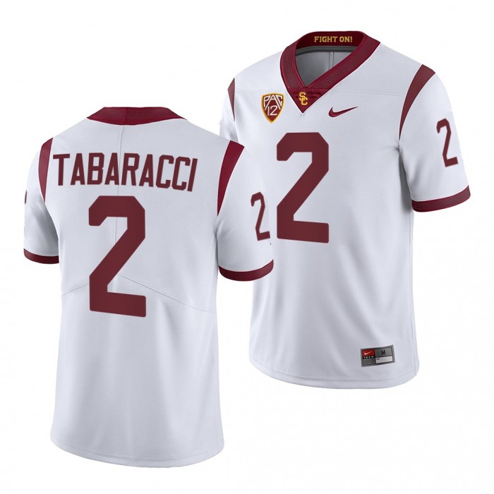USC Trojans Carson Tabaracci College Football Jersey White 2022-23 Jersey