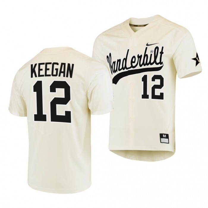 Dominic Keegan Vanderbilt Commodores 2022 College Baseball Men Jersey-Cream