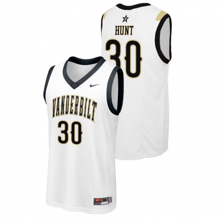 Vanderbilt Commodores College Basketball White Mac Hunt Replica Jersey For Men