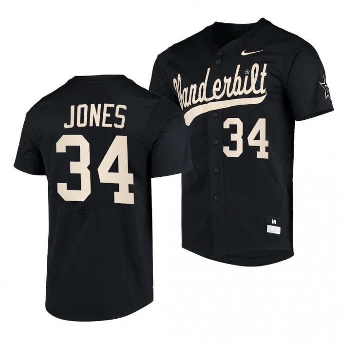 Spencer Jones Vanderbilt Commodores 2022 College Baseball Men Jersey-Black