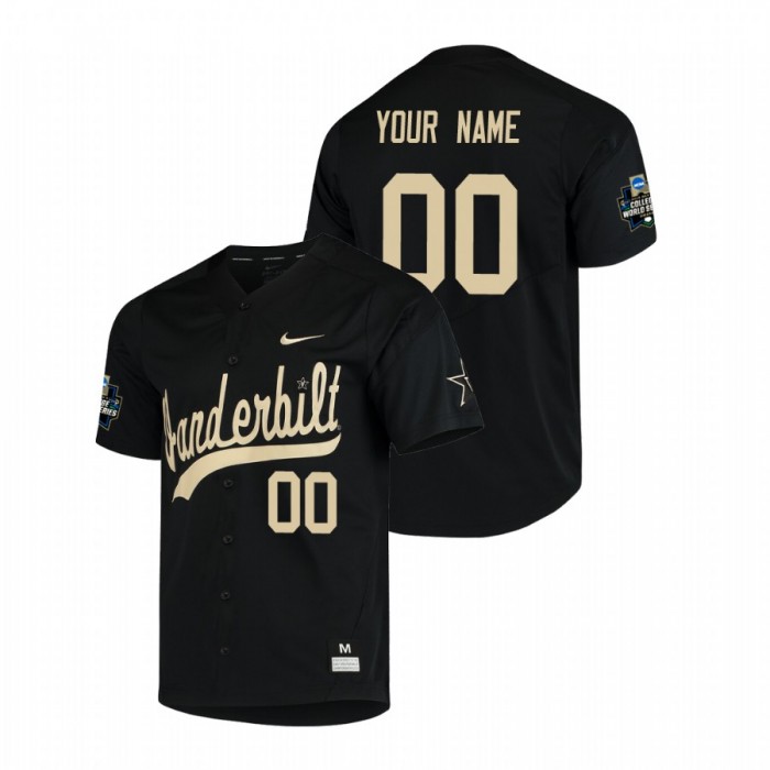 Vanderbilt Commodores Custom Black 2019 World Series Jersey