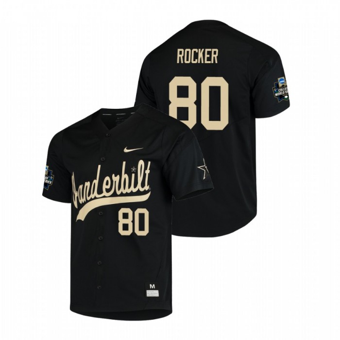 Vanderbilt Commodores Kumar Rocker Black 2019 World Series Jersey