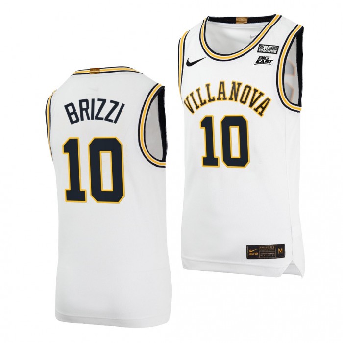 Villanova Wildcats Angelo Brizzi #10 White Throwback Uniform College Basketball Jersey
