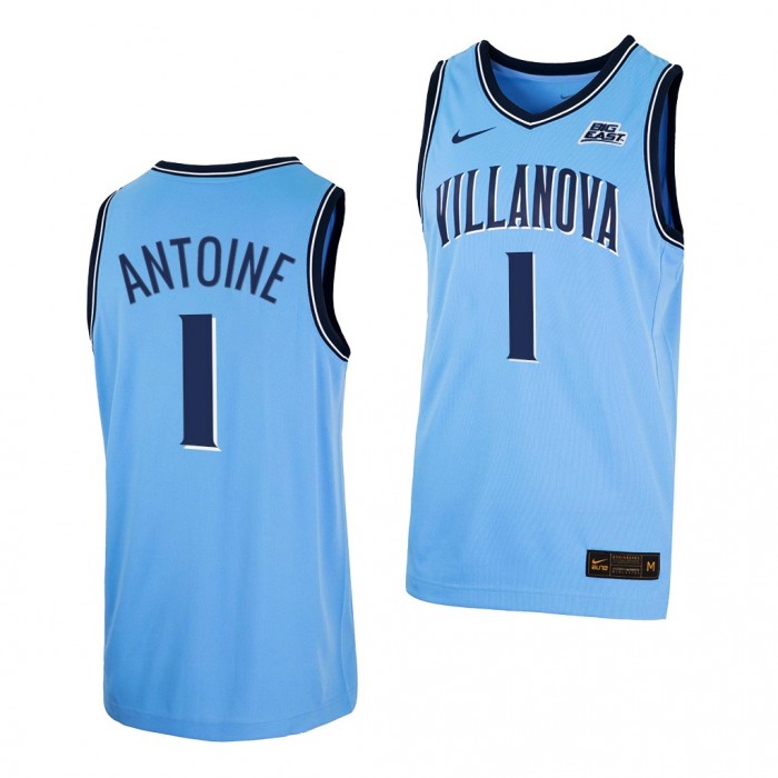 Villanova Wildcats Bryan Antoine 2021-22 College Basketball Alternate #1 Jersey-Blue