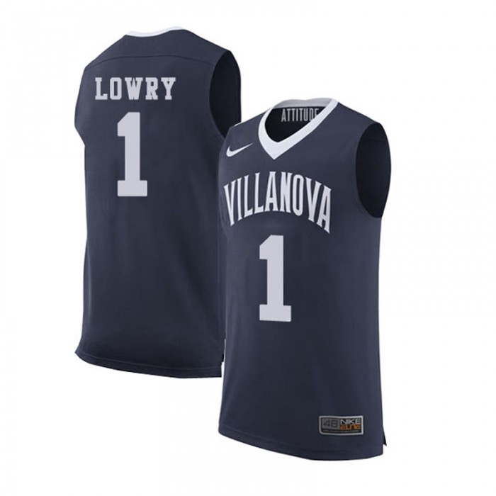 Male Kyle Lowry Villanova Wildcats Navy Blue NCAA High-School Basketball NBA Player Jersey