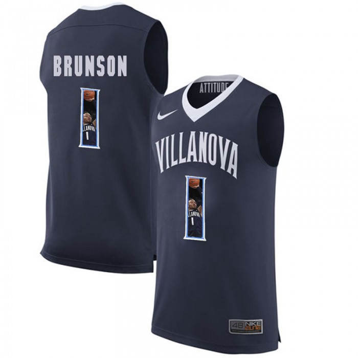 Male Villanova Wildcats Basketball Navy College Jalen Brunson Jersey