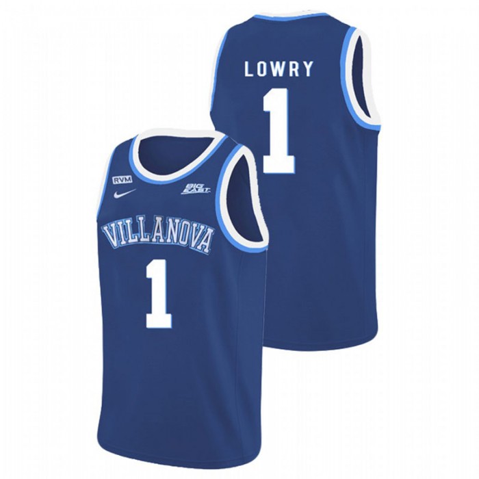 Villanova Wildcats College Basketball Blue Kyle Lowry Authentic Jersey For Men