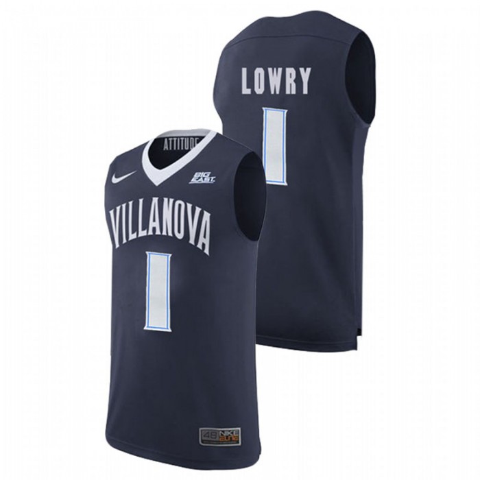 Villanova Wildcats College Basketball Navy Kyle Lowry Replica Jersey For Men