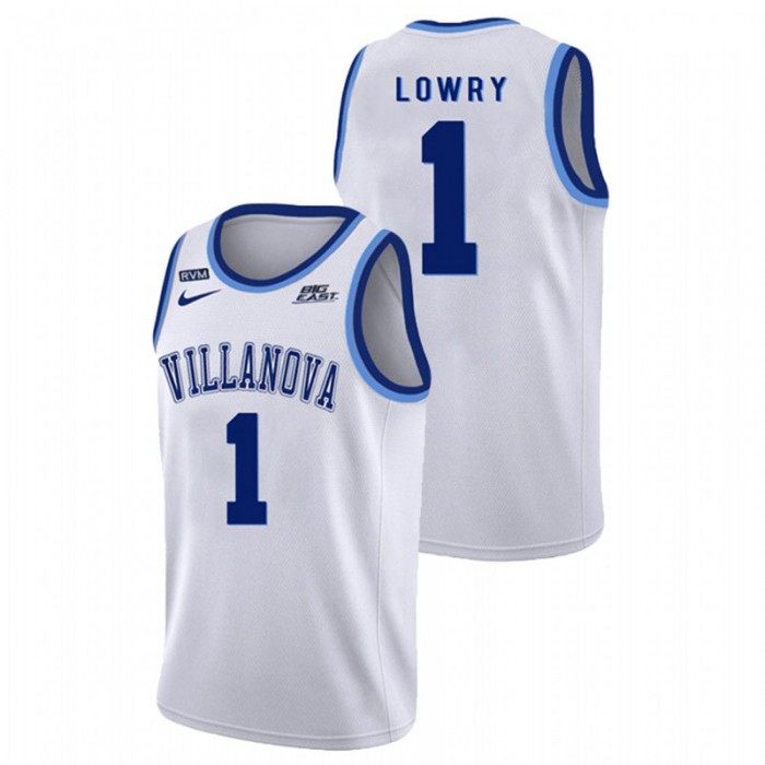 Villanova Wildcats College Basketball White Kyle Lowry Authentic Jersey For Men