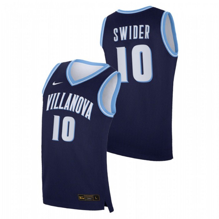 Villanova Wildcats Replica Cole Swider College Basketball Jersey Navy Men