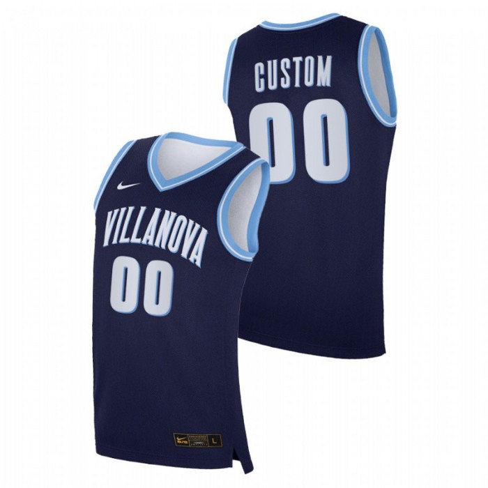 Villanova Wildcats Replica Custom College Basketball Jersey Navy Men
