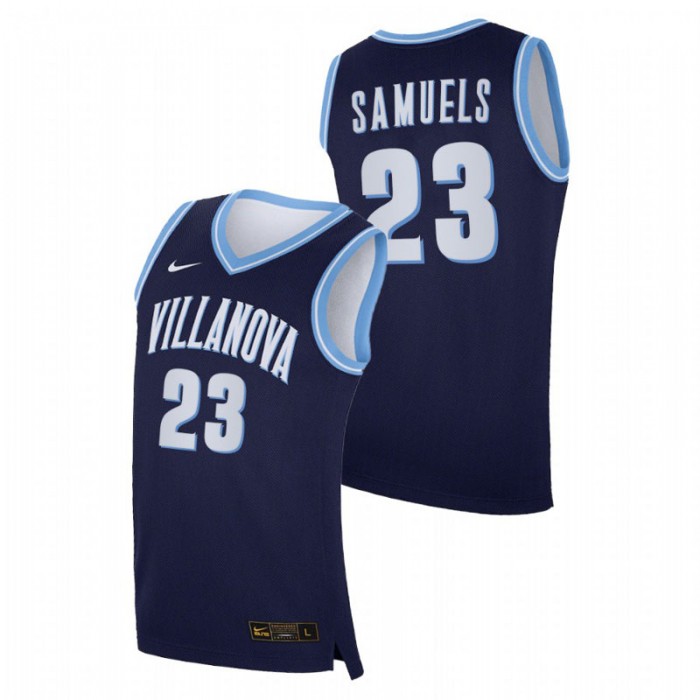 Villanova Wildcats Replica Jermaine Samuels College Basketball Jersey Navy Men