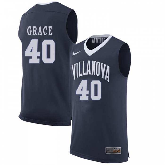 Denny Grace Navy Blue College Basketball Villanova Wildcats Jersey