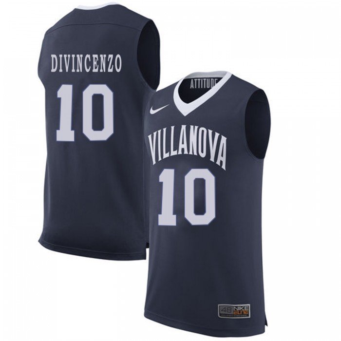 Donte DiVincenzo Navy Blue College Basketball Villanova Wildcats Jersey