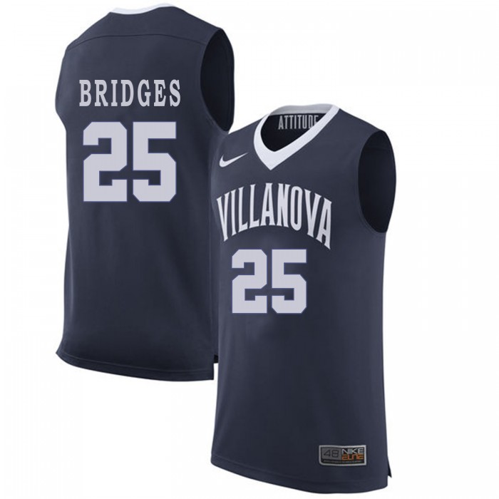 Mikal Bridges Navy Blue College Basketball Villanova Wildcats Jersey