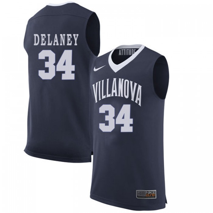 Tim Delaney Navy Blue College Basketball Villanova Wildcats Jersey