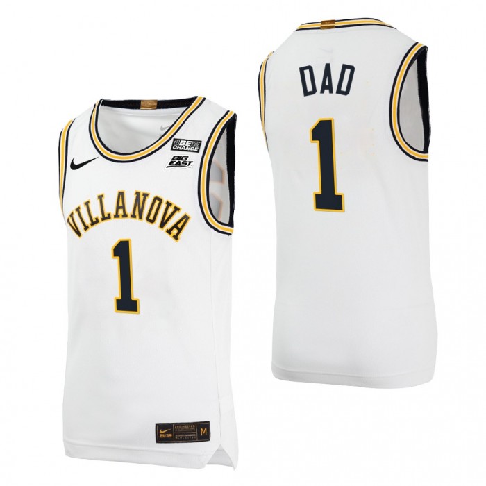 2022 Fathers Day Gift Villanova Wildcats Greatest Dad Jersey White