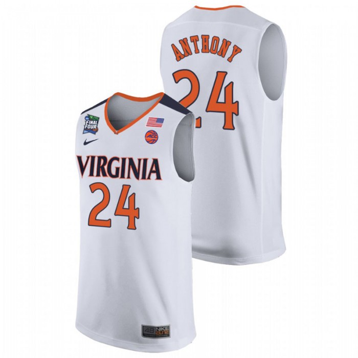 Men's Virginia Cavaliers Marco Anthony White 2019 Final-Four Jersey