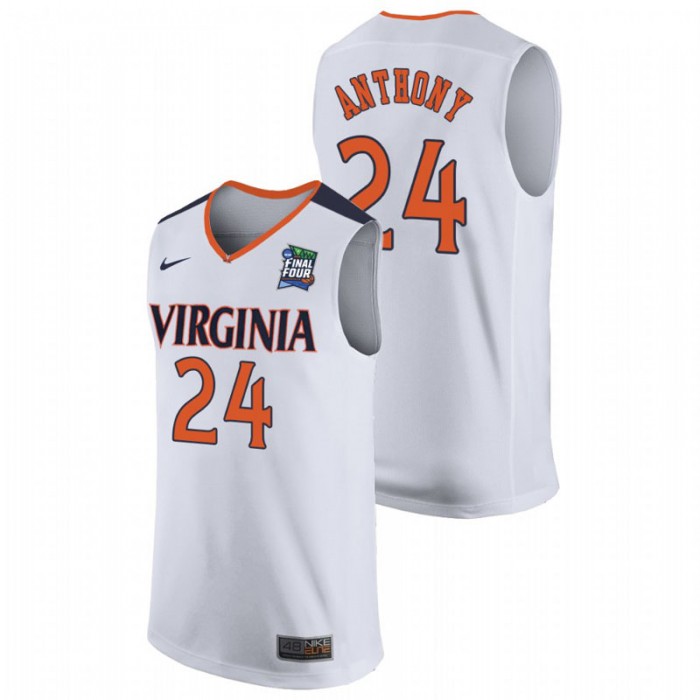 Men's Virginia Cavaliers Marco Anthony 2019 Final-Four White Jersey