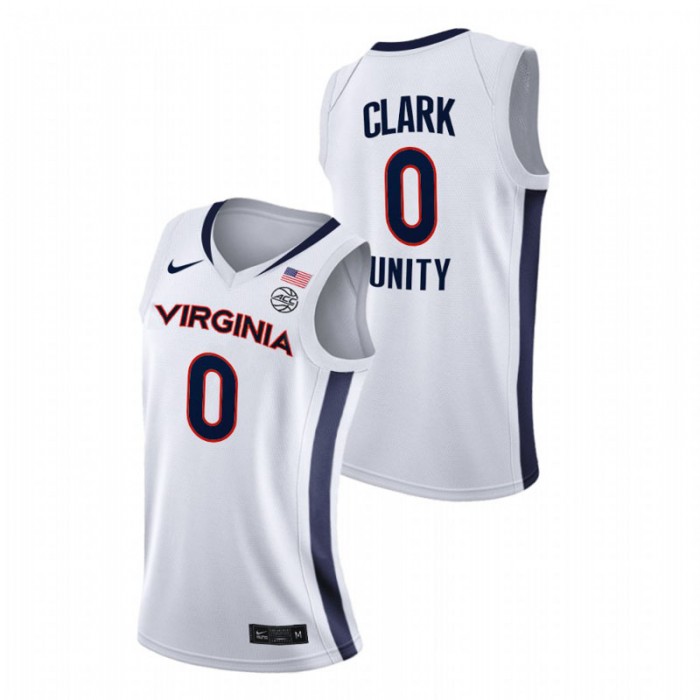Virginia Cavaliers Unity Kihei Clark New Brand Jersey White Men