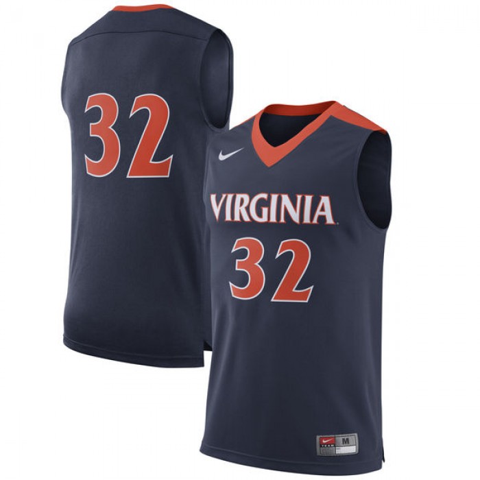 Virginia Cavaliers #32 Navy Basketball For Men Jersey