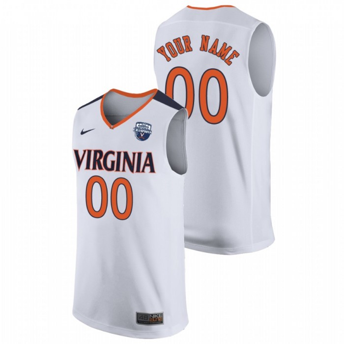 Virginia Cavaliers Custom White 2019 For Men Basketball Champions Jersey