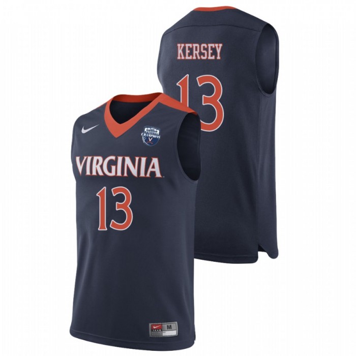 Virginia Cavaliers Grant Kersey Navy 2019 For Men Basketball Champions Jersey
