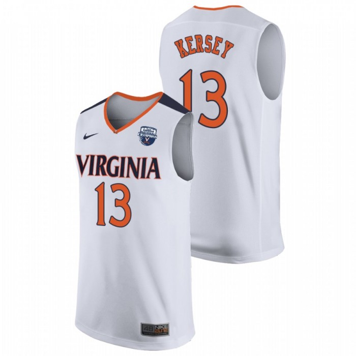 Virginia Cavaliers Grant Kersey White 2019 For Men Basketball Champions Jersey