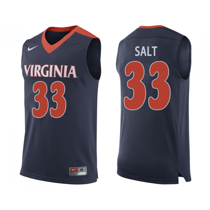 Jack Salt Navy College Basketball Virginia Cavaliers Jersey