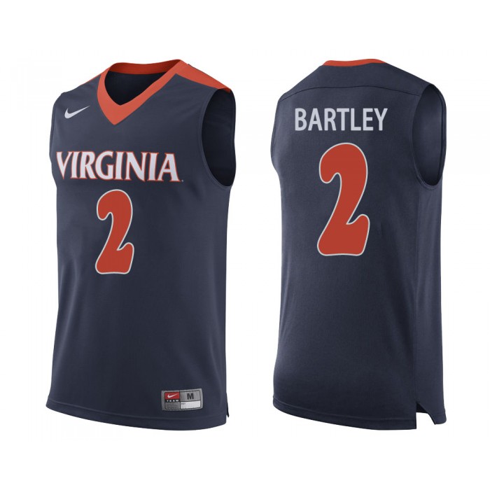 Justice Bartley Navy College Basketball Virginia Cavaliers Jersey
