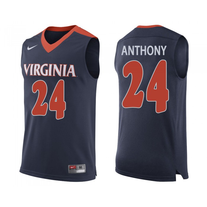 Marco Anthony Navy College Basketball Virginia Cavaliers Jersey