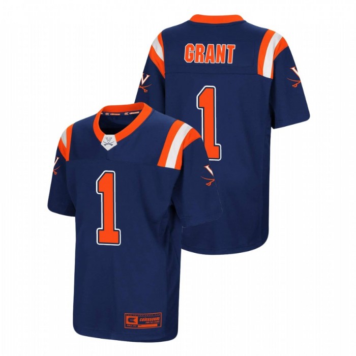 Virginia Cavaliers Nick Grant College Football Jersey Youth Navy
