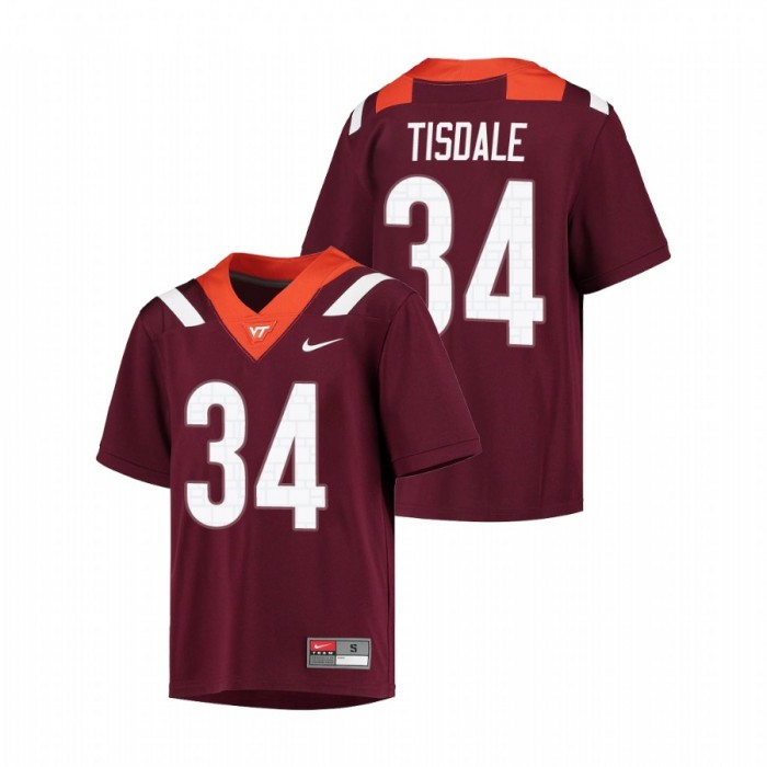 Virginia Tech Hokies Alan Tisdale Untouchable Football Jersey Youth Maroon